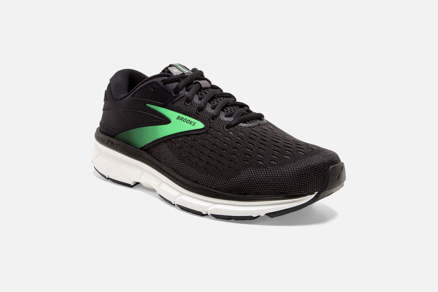 Brooks Israel Dyad 11 Road Running Shoes Womens - Black/Green - UQN-517048